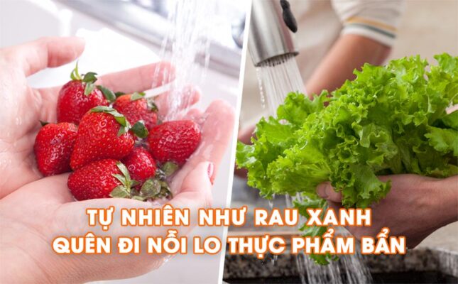 Nước ion kiềm như rau xanh