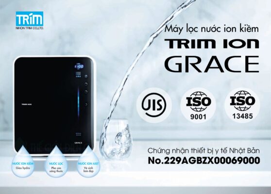 Máy lọc nuiwsc ion kiềm Trim ion Grace